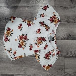 Chic Floral Off-Shoulder Blouse